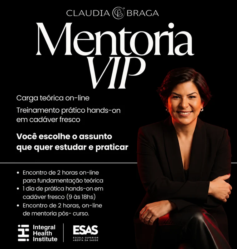 Mentoria VIP — carga teórica on-line e treinamento prático hands-on em cadáver fresco, com o assunto escolhido por você